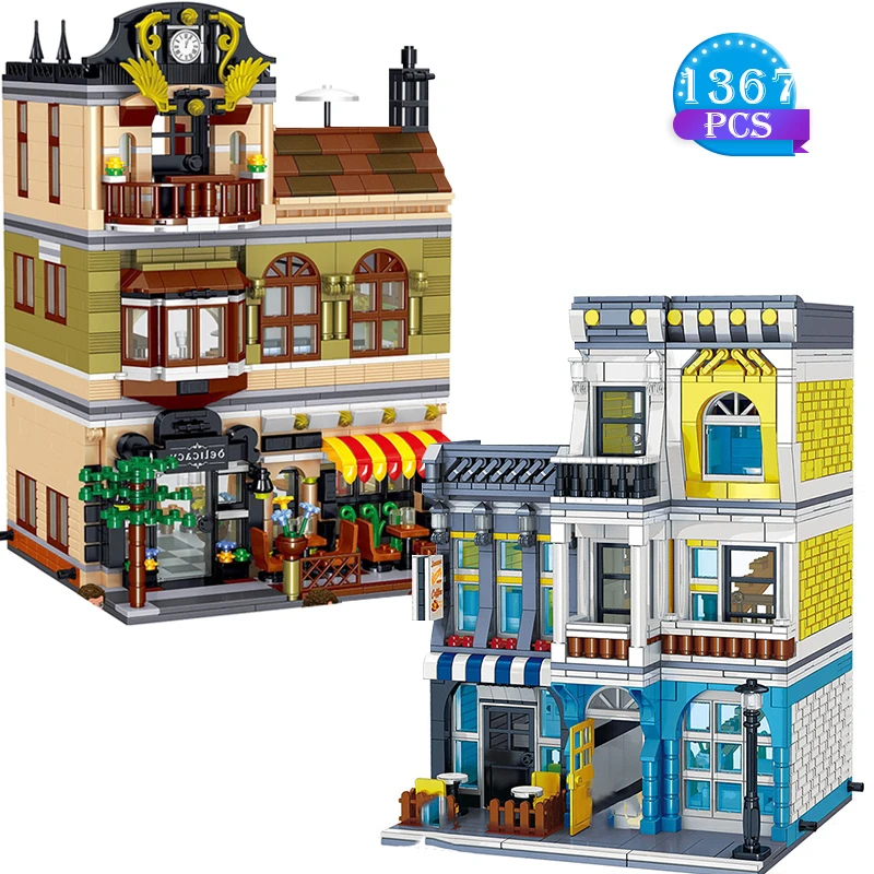 New Ideas Expert Design Street Shop Building Blocks European House Shop Restaurant Designer Children's Education Toys Set Gifts
New Ideas Expert Design Street Shop Building Blocks European House Shop Restaurant Designer Children's Education Toys Set Gifts