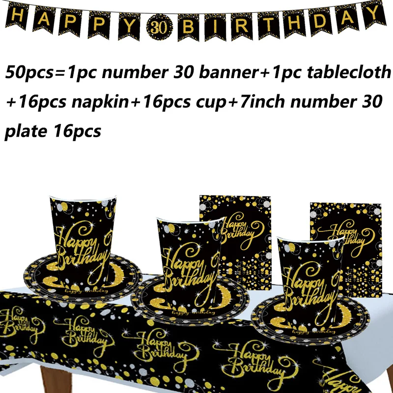 30 40 50 Years Anniversary Party Disposable Tableware set Paper Cup Plate Birthday Party Decor Anniversary year old Party supply
30 40 50 Years Anniversary Party Disposable Tableware set Paper Cup Plate Birthday Party Decor Anniversary year old Party supply