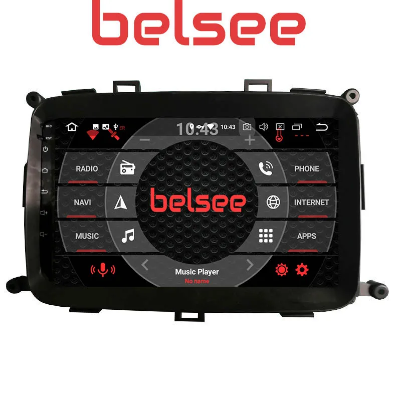 Belsee 9 дюймов сенсорный экран радио Android 10 головное устройство Octa Core PX6 GPS