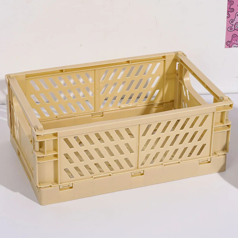 Large Capacity Foldable Plastic Storage Basket Desktop Organizer Journal Tape Sundries Storage Box for Stationery School
Large Capacity Foldable Plastic Storage Basket Desktop Organizer Journal Tape Sundries Storage Box for Stationery School
