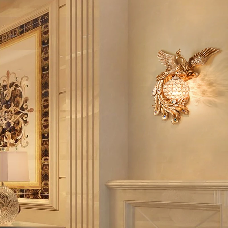 Nordic Resin Peacock Led Wall Lamps Living Room Corridor Wall Decorate Lighting Bedroom Bedside Interior Decor Sconce Fixtures
Nordic Resin Peacock Led Wall Lamps Living Room Corridor Wall Decorate Lighting Bedroom Bedside Interior Decor Sconce Fixtures