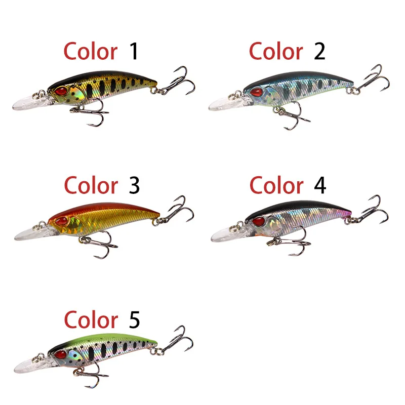 2021 Bait Mino 7.5cm 5g Long-term Floating Water Laser Short Tongue Simulation Lure Fake Bait Freshwater Sea Fishing Minnow Lure
2021 Bait Mino 7.5cm 5g Long-term Floating Water Laser Short Tongue Simulation Lure Fake Bait Freshwater Sea Fishing Minnow Lure