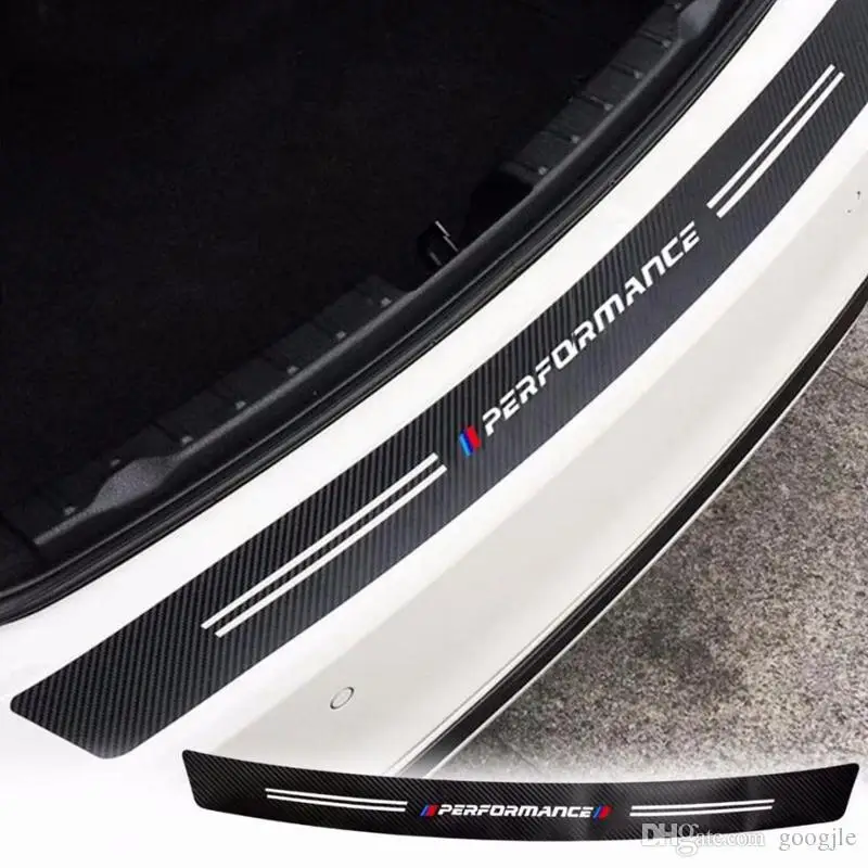 Наклейка на задний бампер из углеродного волокна для BMW 1 3 5 6 7 серий x3 x4 x5