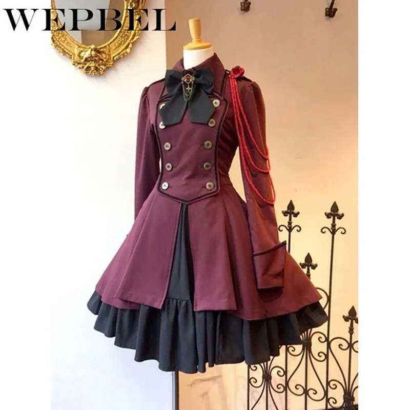 Mandylandy Women Military Lolita Dress Coat Steampunk Vintage Gothic Victorian Jacket Renaissance Autumn Winter Cosplay Dress
Mandylandy Women Military Lolita Dress Coat Steampunk Vintage Gothic Victorian Jacket Renaissance Autumn Winter Cosplay Dress