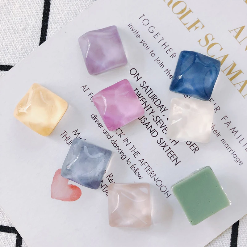 10Pcs 16*16MM Irregular Square Resin Water Ripple Beads For DIY Making Earrings Necklace Charm Jewelry Accessories
10Pcs 16*16MM Irregular Square Resin Water Ripple Beads For DIY Making Earrings Necklace Charm Jewelry Accessories