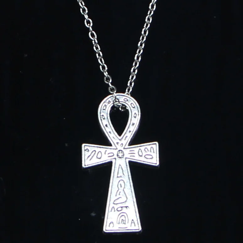 

New Fashion Necklace 39x21mm egyptian ankh life symbol Pendants Short Long Women Men Colar Gift Jewelry Choker