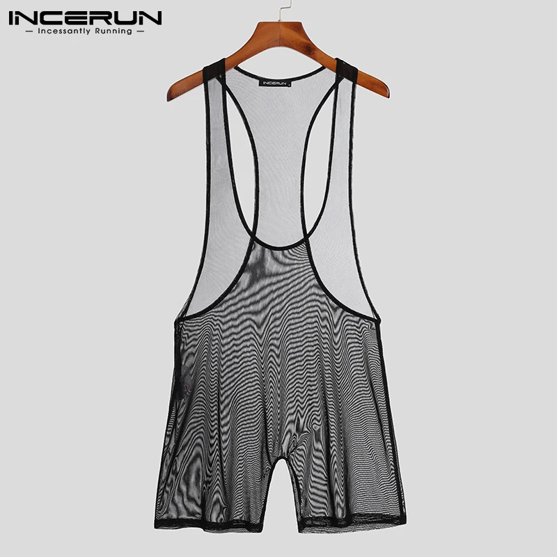 INCERUN 2021 New Men Casual Sleep Bottoms Jumpsuit Comfortable Loungewear Breathable Mesh See-through Sleeveless Rompers S-5XL
INCERUN 2021 New Men Casual Sleep Bottoms Jumpsuit Comfortable Loungewear Breathable Mesh See-through Sleeveless Rompers S-5XL