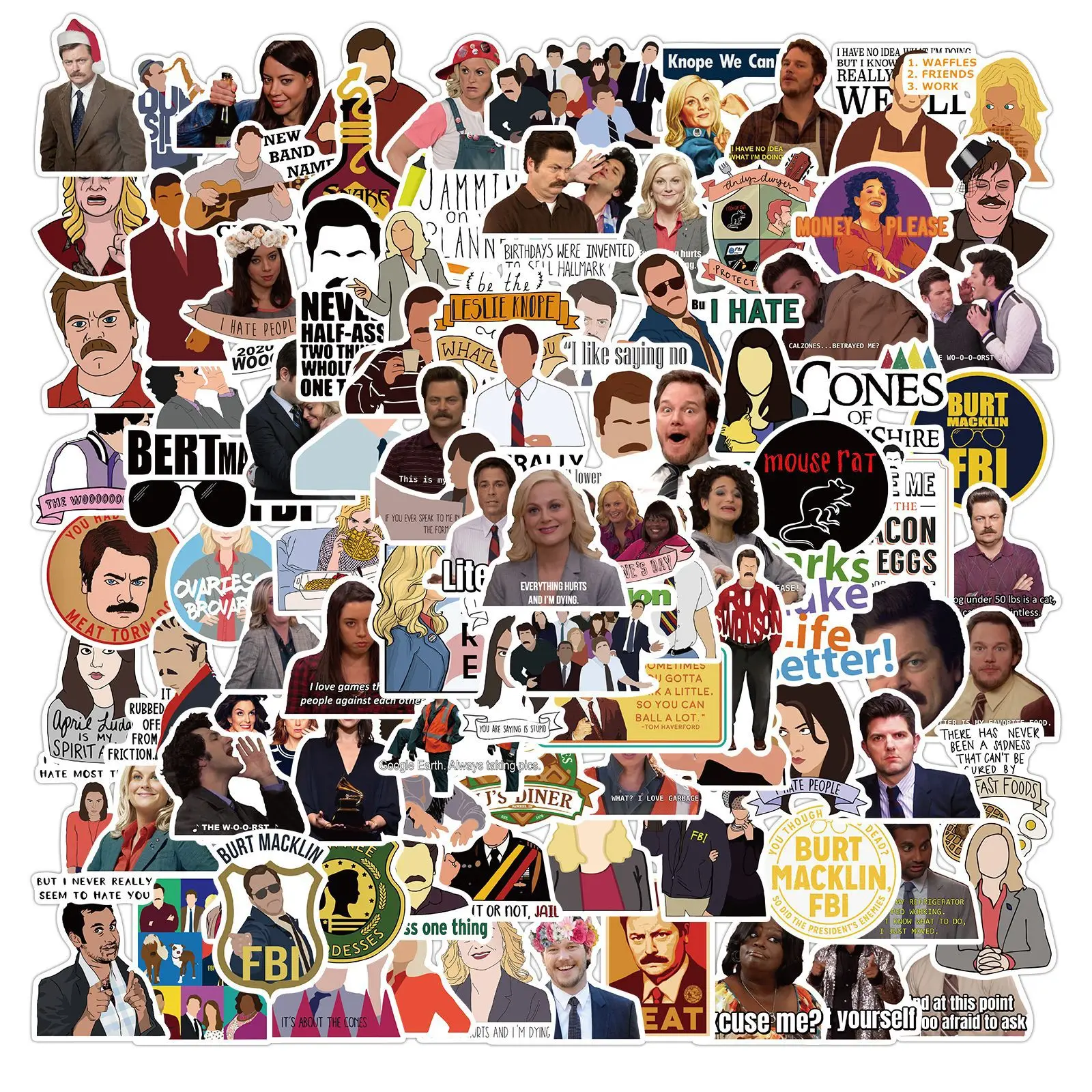 10/50/100pcs/pack Parks and Recreation TV Show Stickers Lable for Car Motorcycles Children's Toys Decal Luggage Skateboards Box
10/50/100pcs/pack Parks and Recreation TV Show Stickers Lable for Car Motorcycles Children's Toys Decal Luggage Skateboards Box