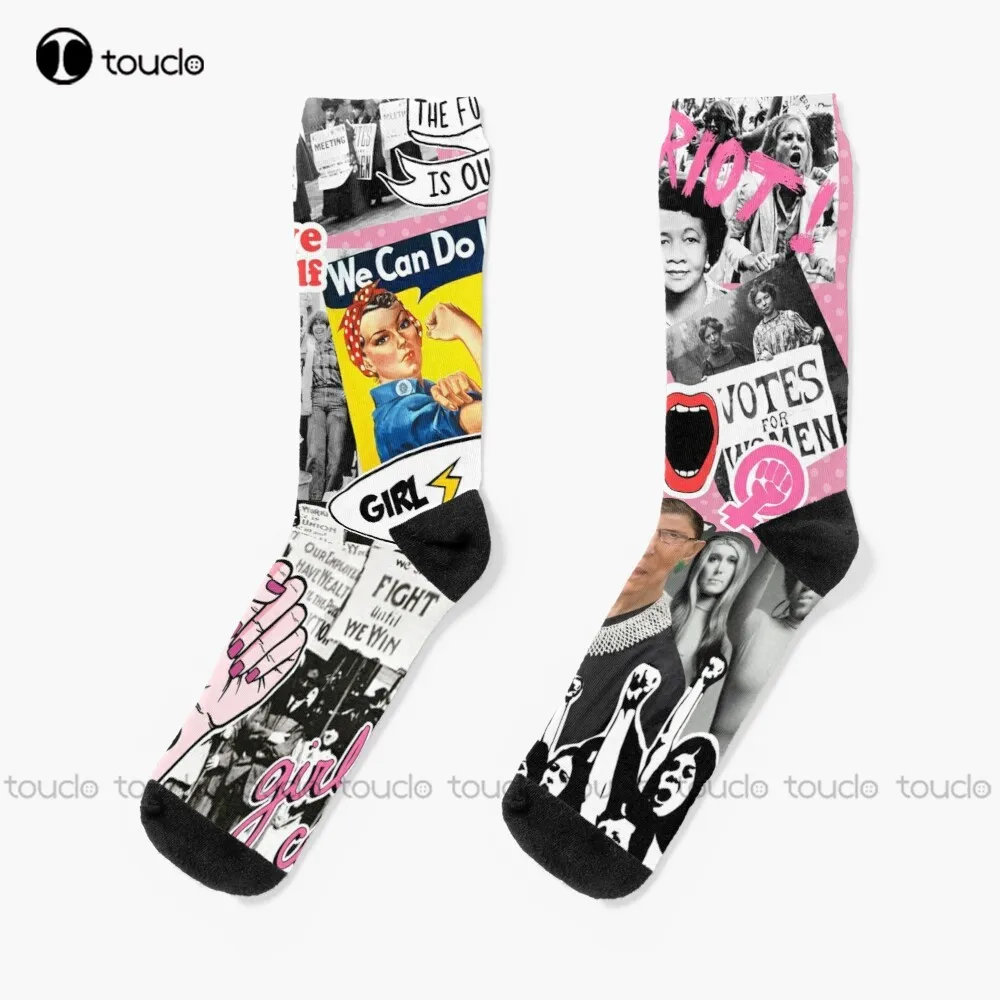 Feminism Collage Feminist Collage Girl Power Pink Riot Women Rights Fight History Socks Womens Winter Socks 360° Digital Print
Feminism Collage Feminist Collage Girl Power Pink Riot Women Rights Fight History Socks Womens Winter Socks 360° Digital Print