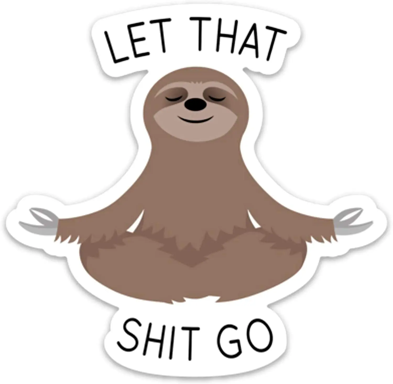 Suitable for All Kinds of Cars Let That Shit Go Sticker Meditation Sloth Fun Motorcycle Laptop Sunscreen Waterproof PVC15cmX15cm
Suitable for All Kinds of Cars Let That Shit Go Sticker Meditation Sloth Fun Motorcycle Laptop Sunscreen Waterproof PVC15cmX15cm