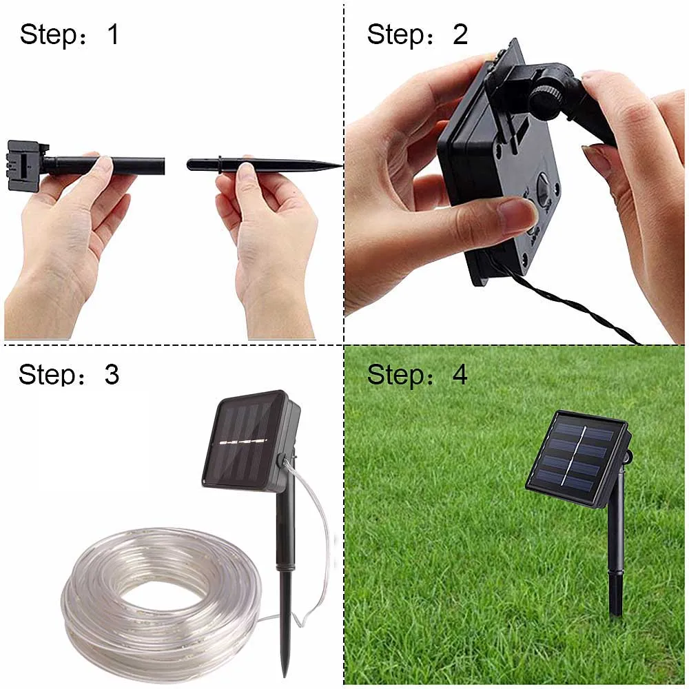 100 LED Solar Strip Rope Light Garland Fairy Lighting Strings Waterproof For Outdoor Party Christmas Home Yard Garden Decoration
100 LED Solar Strip Rope Light Garland Fairy Lighting Strings Waterproof For Outdoor Party Christmas Home Yard Garden Decoration