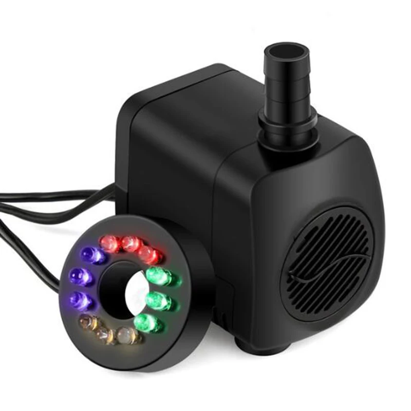 AC 220V 3/5W Submersible Water Pump With 12 LED lights 220-240V For Aquarium Fish Tank Pond Fountain EU plug
AC 220V 3/5W Submersible Water Pump With 12 LED lights 220-240V For Aquarium Fish Tank Pond Fountain EU plug