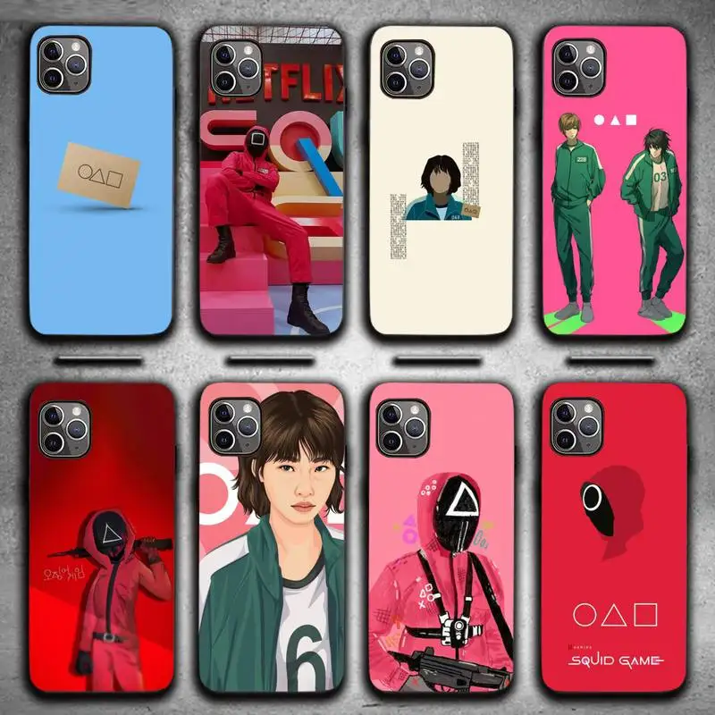 Squid Game 456 horror tv series Phone Case for iPhone 13 11 12 Pro X XS XR Samsung A S 10 20 30 51 Plus pro Max mobile bags
Squid Game 456 horror tv series Phone Case for iPhone 13 11 12 Pro X XS XR Samsung A S 10 20 30 51 Plus pro Max mobile bags