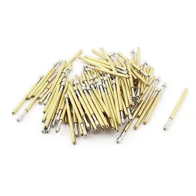 100 Pcs P160A 1.5mm Dia Concave Tip Spring Loaded Test Probes Contact Pin 25mm 
100 Pcs P160A 1.5mm Dia Concave Tip Spring Loaded Test Probes Contact Pin 25mm