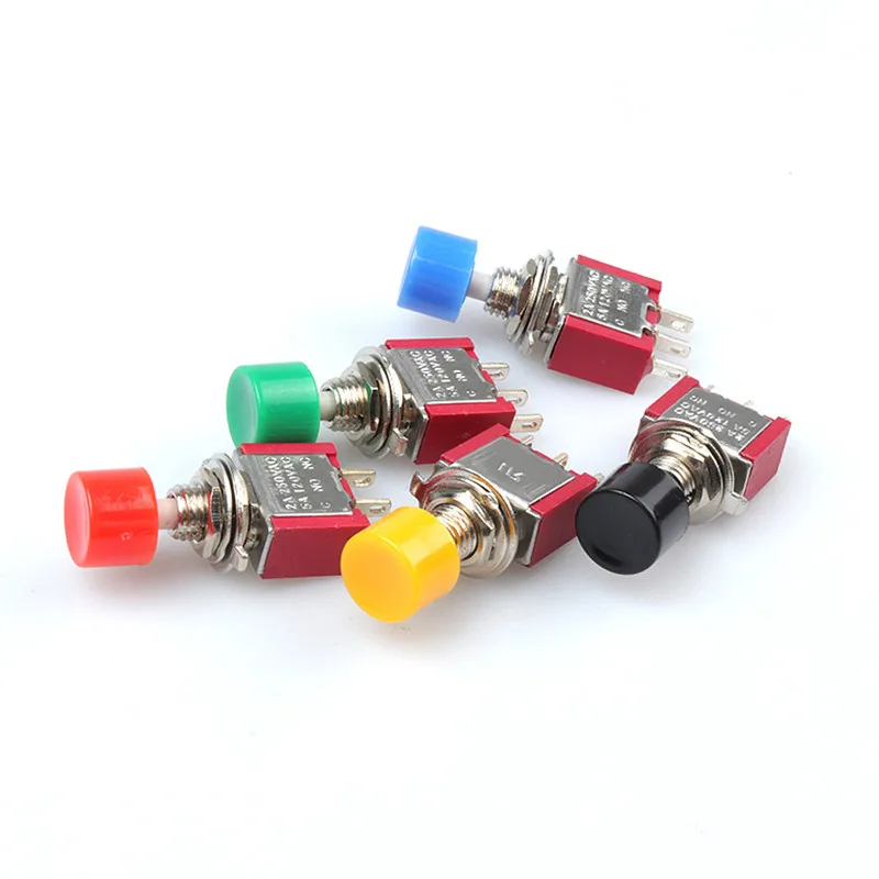 3Pin C-NO-NC 6mm Mini Momentary Automatic return Push Button Switch ON-(ON) 2A 250VAC/5A 120VAC Toggle Switches
3Pin C-NO-NC 6mm Mini Momentary Automatic return Push Button Switch ON-(ON) 2A 250VAC/5A 120VAC Toggle Switches