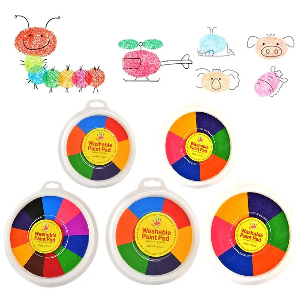 Color Inkpad Multicolor Kindergarten Finger Painting Inkpad Handprint Color Children Large Pad Ink Handbook 12-color Inkpad Z7A6
Color Inkpad Multicolor Kindergarten Finger Painting Inkpad Handprint Color Children Large Pad Ink Handbook 12-color Inkpad Z7A6