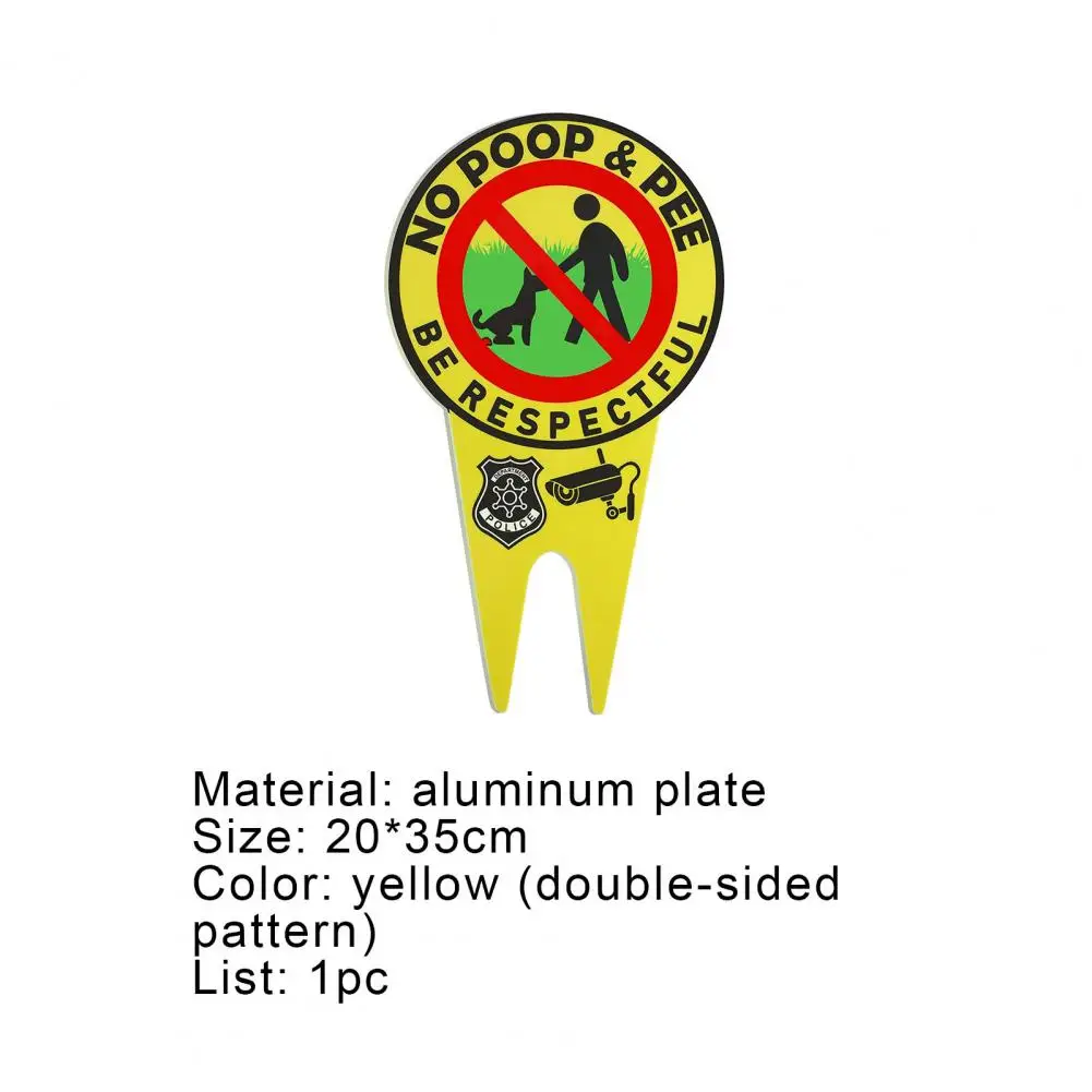Garden Warning Sign Yellow Luminous Stoving Varnish Technique Double-sided Patterns Aluminum Be Respectful Garden Signpost
Garden Warning Sign Yellow Luminous Stoving Varnish Technique Double-sided Patterns Aluminum Be Respectful Garden Signpost