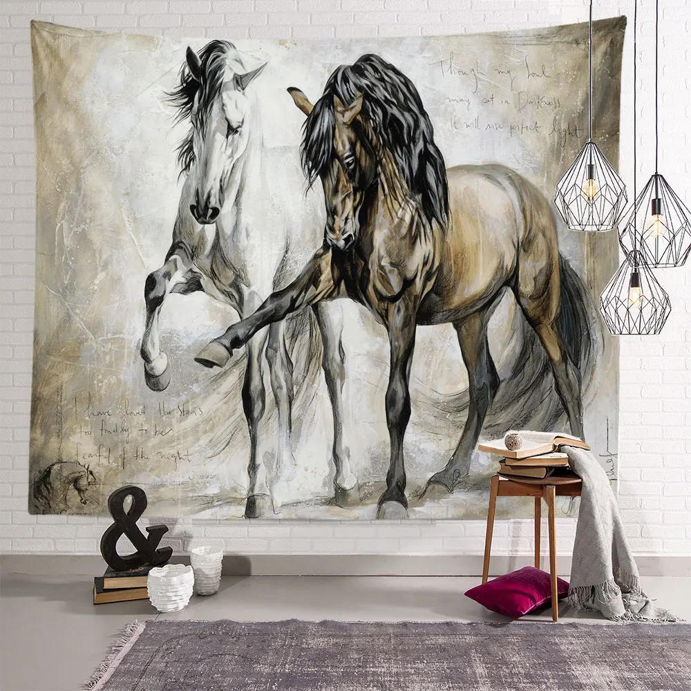 Custom Horse Tapestry Home Living Room Decor Wall Party Aesthetic Hanging Tapestries Blanket for Bedroom 1-12-1-13
Custom Horse Tapestry Home Living Room Decor Wall Party Aesthetic Hanging Tapestries Blanket for Bedroom 1-12-1-13