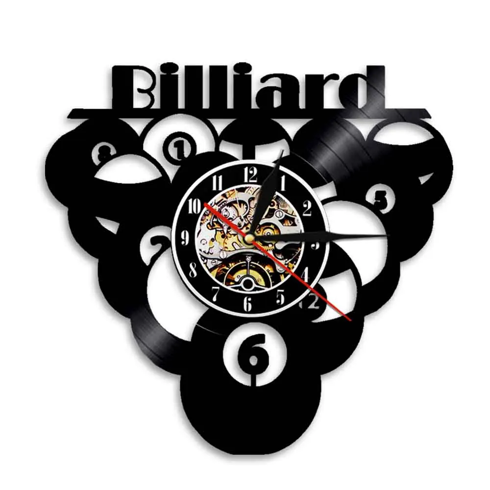 Billiards Ball Pool Vinyl Record Wall Clock Snooker Players Pool Wall Clock Table Tennis Room Decor Watch Billiard Coach Gift
Billiards Ball Pool Vinyl Record Wall Clock Snooker Players Pool Wall Clock Table Tennis Room Decor Watch Billiard Coach Gift