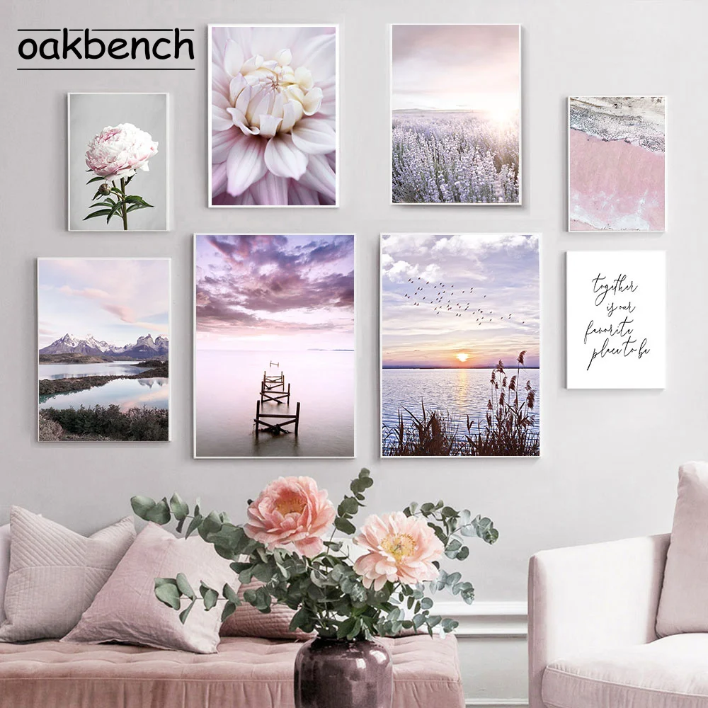Lavender Wall Art Poster Purple Flower Canvas Painting Sea Quote Posters And Prints Landscape Wall Pictures Living Room Decor
Lavender Wall Art Poster Purple Flower Canvas Painting Sea Quote Posters And Prints Landscape Wall Pictures Living Room Decor