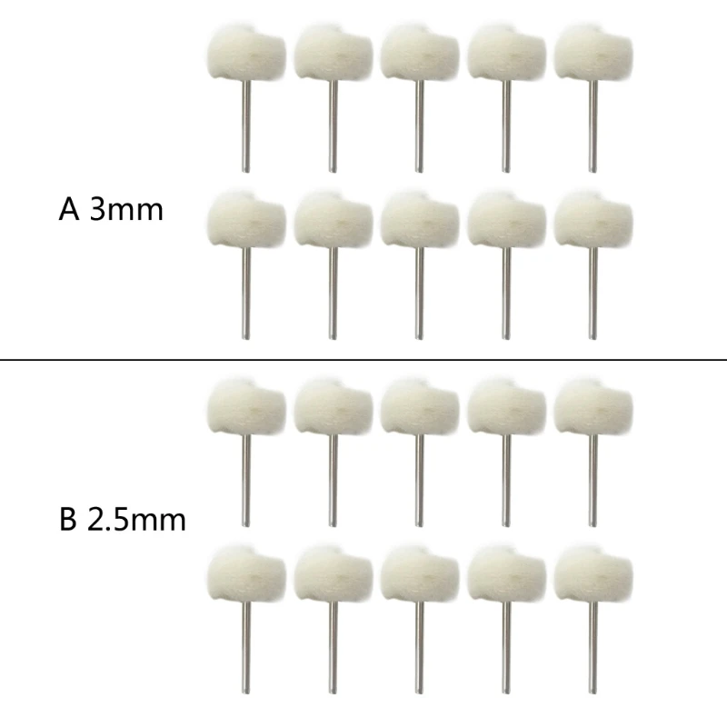 10pcs 1" Wool Grinding Head Polishing Buffing Wheel 2.35/3mm Grinding Head Shank Cotton Thread Polishing Brush for Drill 
10pcs 1" Wool Grinding Head Polishing Buffing Wheel 2.35/3mm Grinding Head Shank Cotton Thread Polishing Brush for Drill