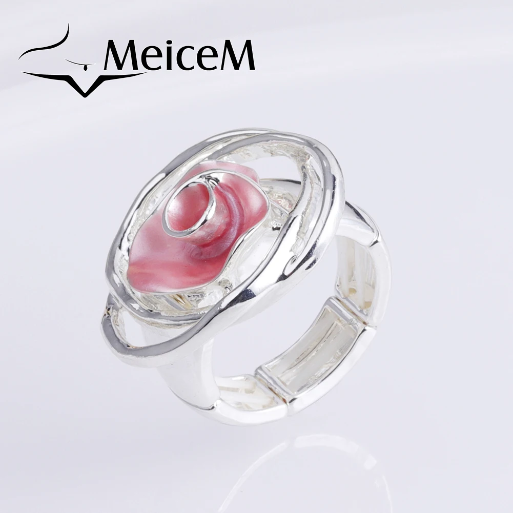 MeiceM Classic Rose Flower Shape Rings for Women Enamel Steel Anillo 2021 New Fashion Color Jewelry Women's Gift Wholesale Party
MeiceM Classic Rose Flower Shape Rings for Women Enamel Steel Anillo 2021 New Fashion Color Jewelry Women's Gift Wholesale Party