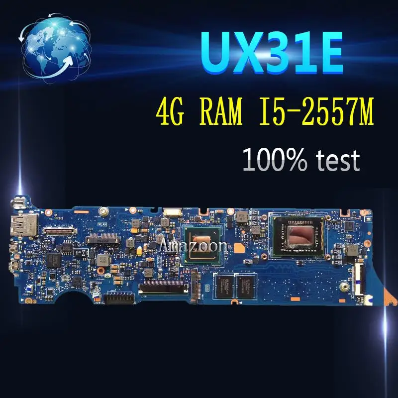 Amazoon UX31E Laptop motherboard for ASUS UX31E UX31 Test original mainboard 4G RAM I5-2557M
Amazoon UX31E Laptop motherboard for ASUS UX31E UX31 Test original mainboard 4G RAM I5-2557M