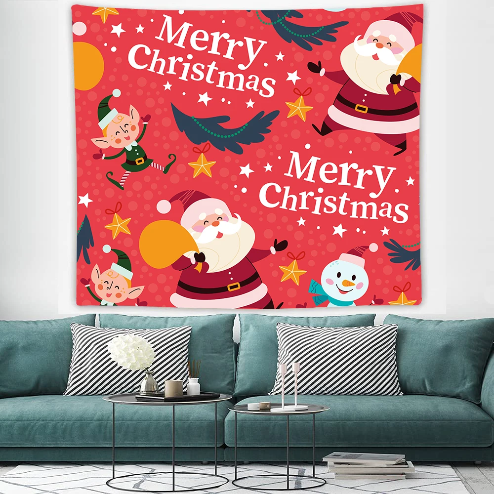 

Christmas Tapestry Merry Christmas Decor for Home 2021 Navidad Wall Tapestry Christmas Ornaments Xmas Gifts New Year Decor 2022