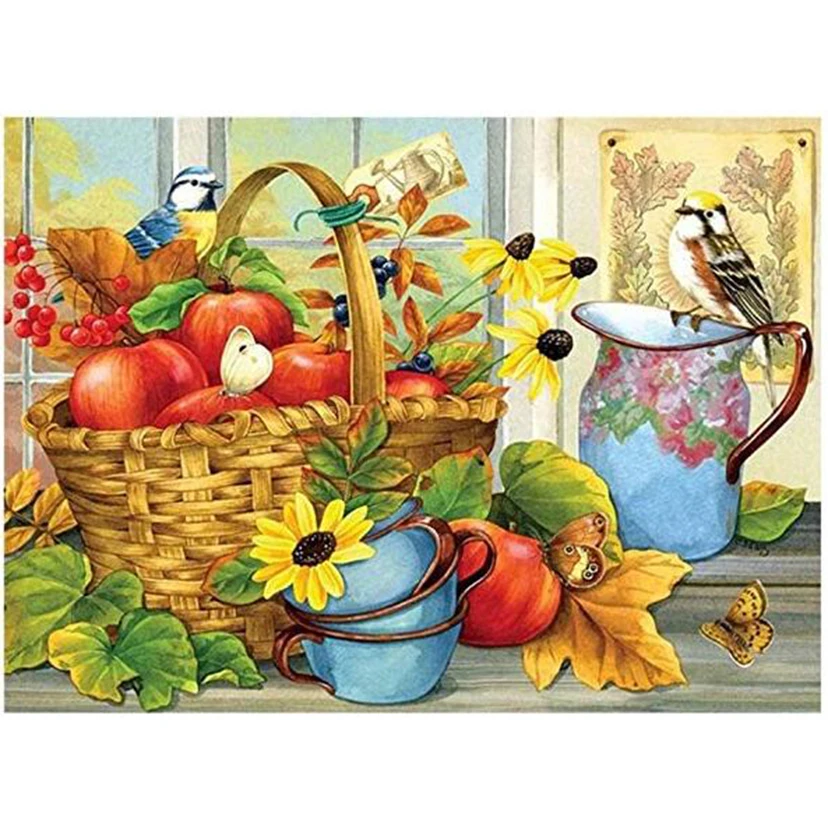 Painting Full Round Drill DIY Diamond 5D Fruit Basket Embroidery Cross Stitch Picture Mosaic Wall Art Home Decor Handmade Gift
Painting Full Round Drill DIY Diamond 5D Fruit Basket Embroidery Cross Stitch Picture Mosaic Wall Art Home Decor Handmade Gift