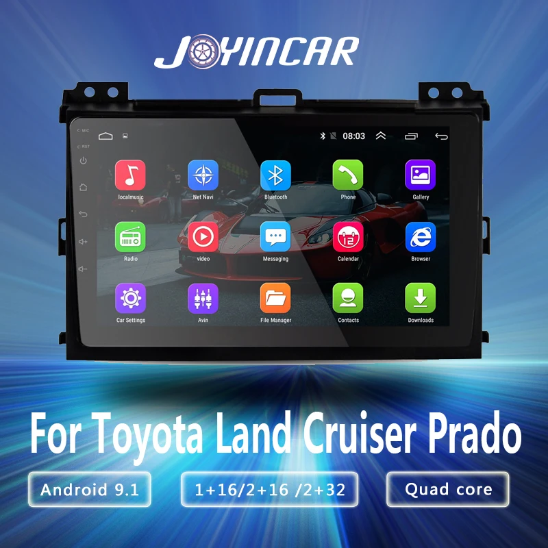 2G + 32G 9" 2din Android 9.1 Car Multimedia For Toyota Land Cruiser Prado 120 2004 2005-2009 2Din Radio Player GPS Navigation 
2G + 32G 9" 2din Android 9.1 Car Multimedia For Toyota Land Cruiser Prado 120 2004 2005-2009 2Din Radio Player GPS Navigation
