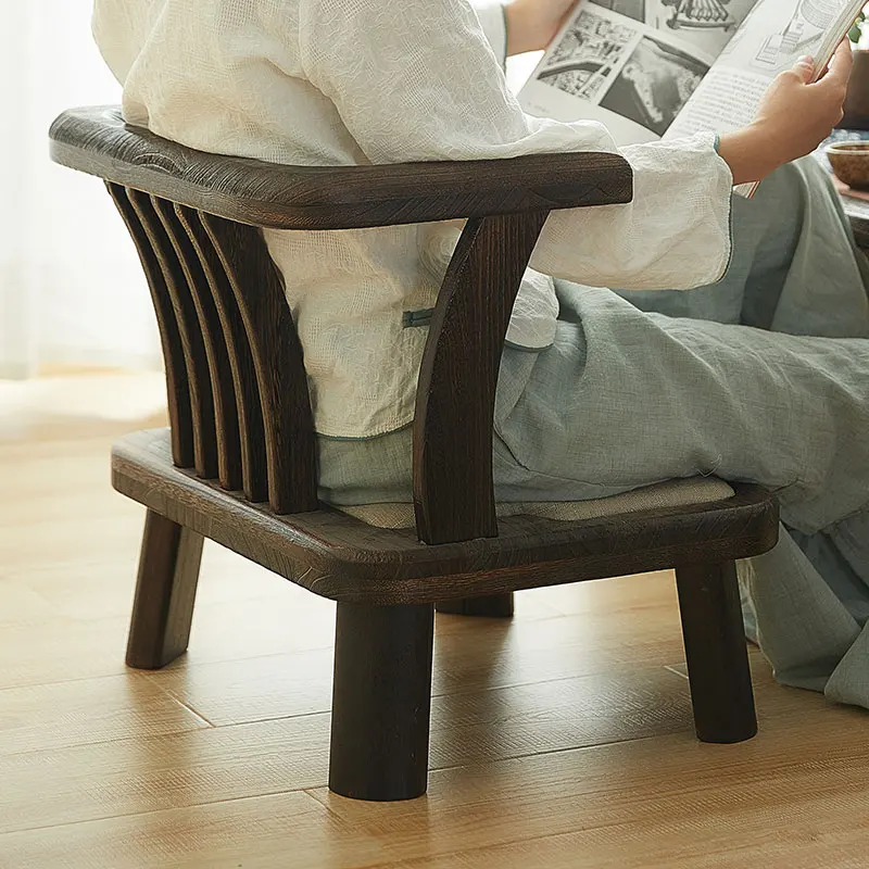 Solid Wood Short Chair Backrest Small Stool Bay Window Tatami Waist Support Cushion Bed Chair Washitsu Chairs Legless Chair
Solid Wood Short Chair Backrest Small Stool Bay Window Tatami Waist Support Cushion Bed Chair Washitsu Chairs Legless Chair