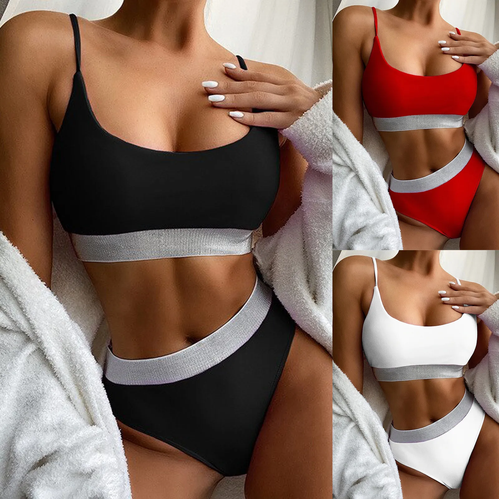 Sexy Solid Thong Brazilian Push Up Bikini Set 2021 Swimsuit Women Swimwear Beach Wear Swim Bathing Suit Beachwear
Sexy Solid Thong Brazilian Push Up Bikini Set 2021 Swimsuit Women Swimwear Beach Wear Swim Bathing Suit Beachwear