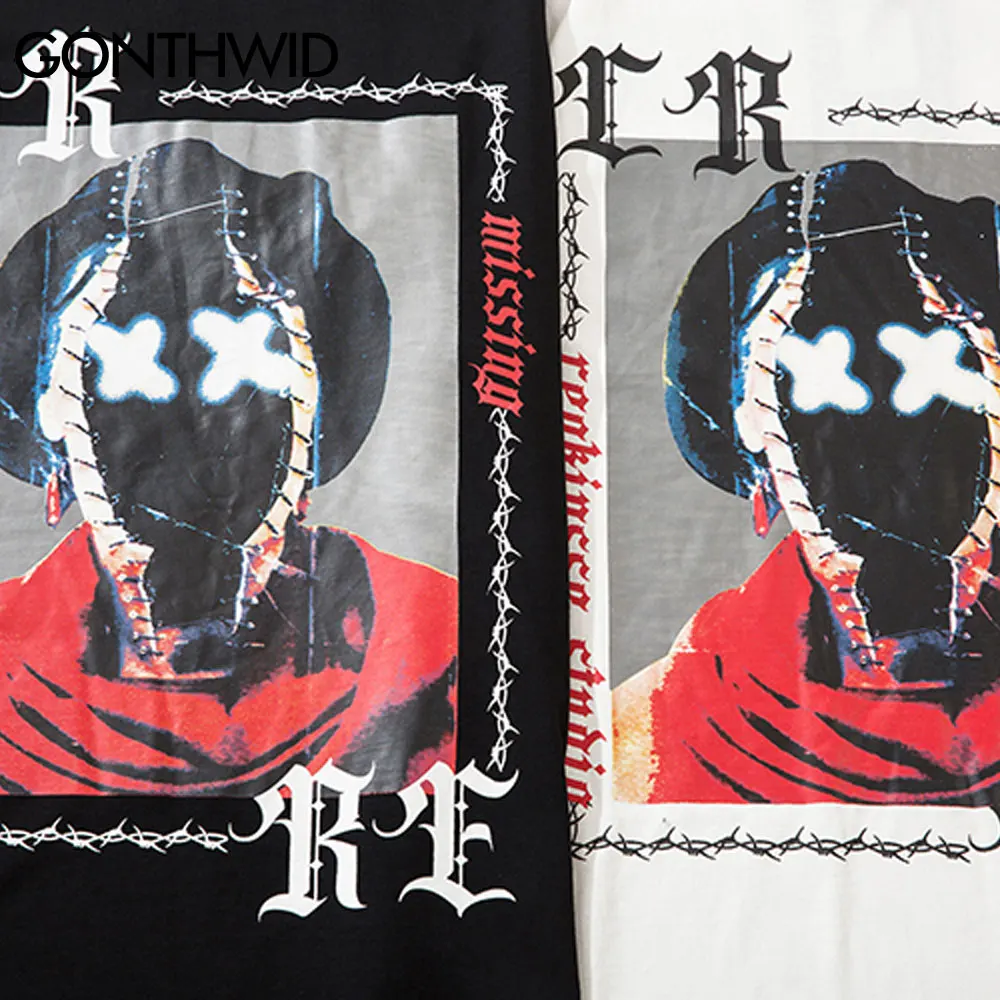 GONTHWID Tshirts Streetwear Hip Hop Graffiti Poster Print Short Sleeve Tees Shirts Summer Harajuku Fashion Casual Cotton Tops 
GONTHWID Tshirts Streetwear Hip Hop Graffiti Poster Print Short Sleeve Tees Shirts Summer Harajuku Fashion Casual Cotton Tops