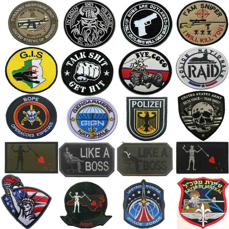 Police Embroidered Hook Patches Army Military Tactical Patch Clothes Accessories Armbands Sewings Appliques
Police Embroidered Hook Patches Army Military Tactical Patch Clothes Accessories Armbands Sewings Appliques