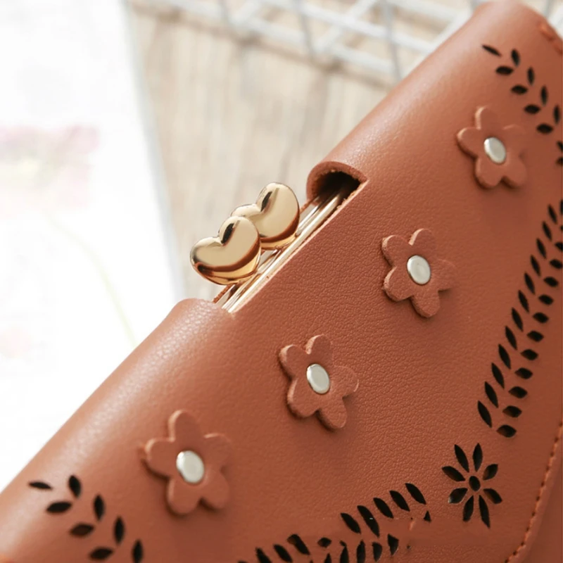 New Women's Purse Long Hasp Wallet Hollow Out for Women Leather Ladies Wallets Card Package
New Women's Purse Long Hasp Wallet Hollow Out for Women Leather Ladies Wallets Card Package