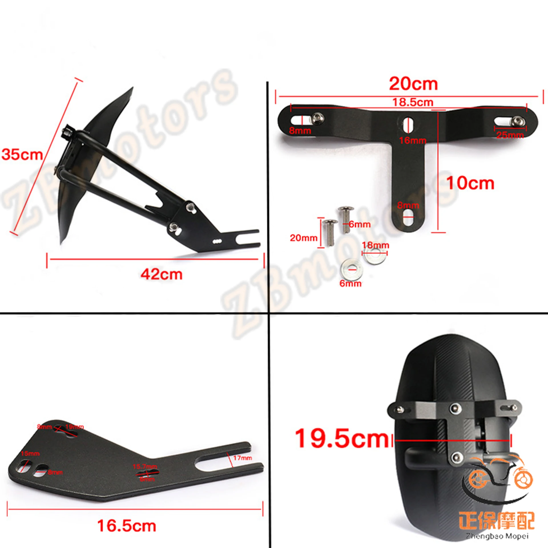 HONDA CB190R/X Hornet 250 / 600 / 900 For Wheel Cover Guard License Plate Holder
HONDA CB190R/X Hornet 250 / 600 / 900 For Wheel Cover Guard License Plate Holder