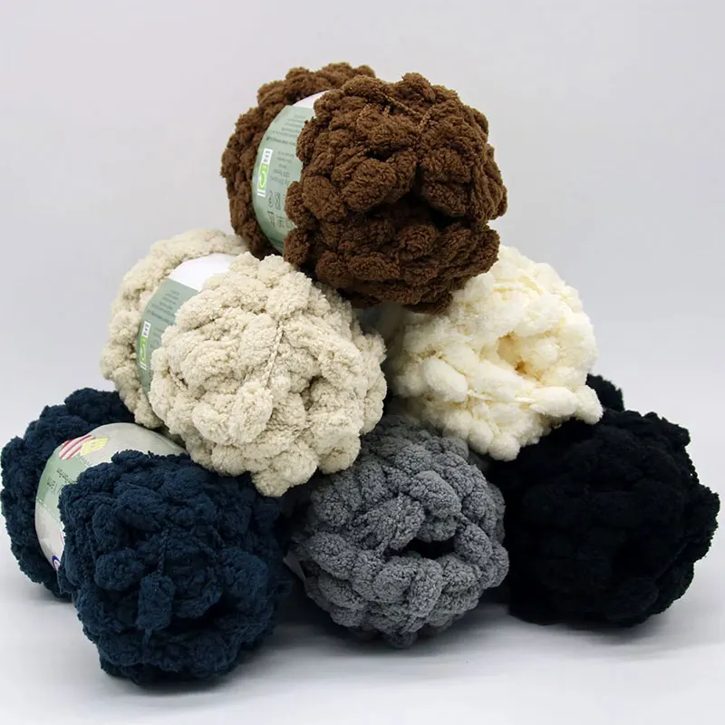 50g/Roll Fancy Pompom Thick Crochet Yarn Hand-Knitted Single-Strand Acrylic Blanket Cushion Knitting Thread Wool DIY Supplies
50g/Roll Fancy Pompom Thick Crochet Yarn Hand-Knitted Single-Strand Acrylic Blanket Cushion Knitting Thread Wool DIY Supplies