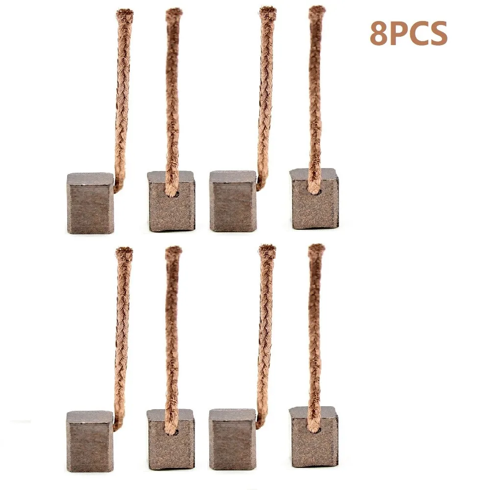 8Pcs Carbon Brushes Bronze Carbon 6x6x10mm Auxiliary Water Pump Fan Air Conditioning Roller Shutter Drive
8Pcs Carbon Brushes Bronze Carbon 6x6x10mm Auxiliary Water Pump Fan Air Conditioning Roller Shutter Drive