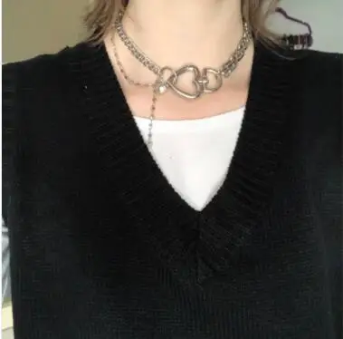 Fashion Trendy Silver Color Heart Shape Choker Necklace For Women Female Unique Temperament Wedding Party Jewelry 2020 Newest
Fashion Trendy Silver Color Heart Shape Choker Necklace For Women Female Unique Temperament Wedding Party Jewelry 2020 Newest