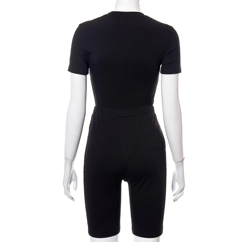 Women 2 Piece Set Sexy Hollow Out Short Sleeve O Neck Bodysuits+Skinny Shorts Sets Summer Tracksuit Vacation Outfits
Women 2 Piece Set Sexy Hollow Out Short Sleeve O Neck Bodysuits+Skinny Shorts Sets Summer Tracksuit Vacation Outfits