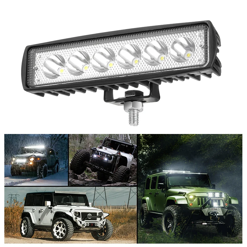 1 шт. DRL светодиодсветильник рабочие фары 10 30 в 4WD 12 В для внедорожников грузовиков
