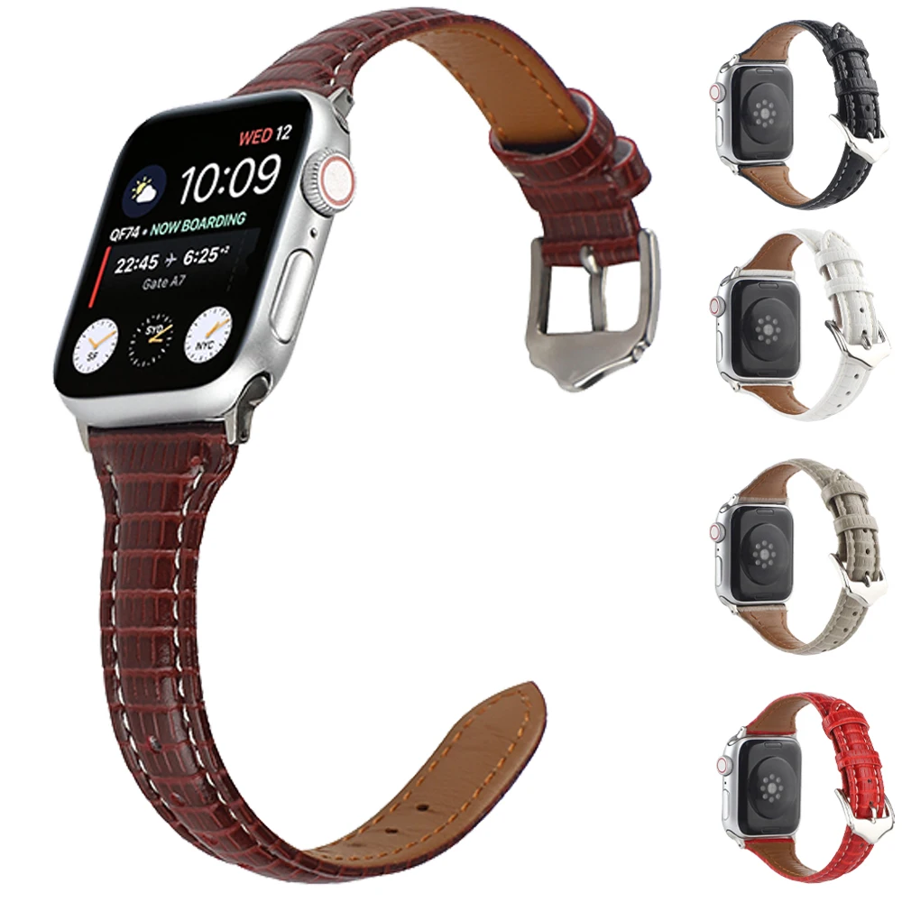 Slim Leather Strap for Apple Watch Band 41mm 45mm 44mm 40mm 42mm 38mm 44 Mm Smartwatch Wristband Bracelet IWatch 3 4 5 SE 6 7
Slim Leather Strap for Apple Watch Band 41mm 45mm 44mm 40mm 42mm 38mm 44 Mm Smartwatch Wristband Bracelet IWatch 3 4 5 SE 6 7