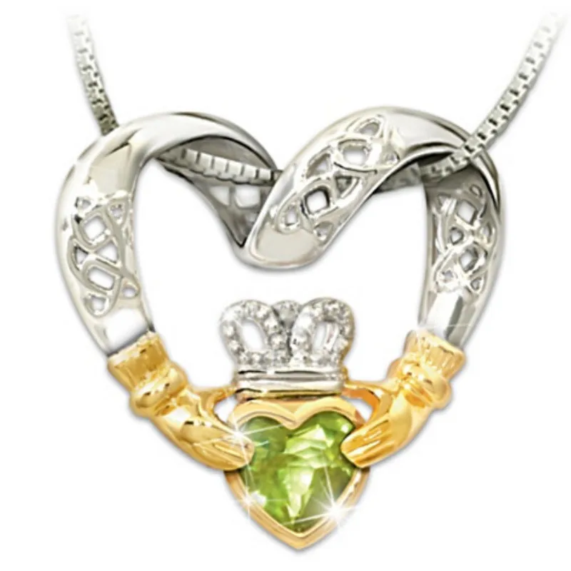 Women's creative heart-shaped crown zircon pendant necklace Valentine's day gift party wedding fashion jewelry jewelry wholesale
Women's creative heart-shaped crown zircon pendant necklace Valentine's day gift party wedding fashion jewelry jewelry wholesale