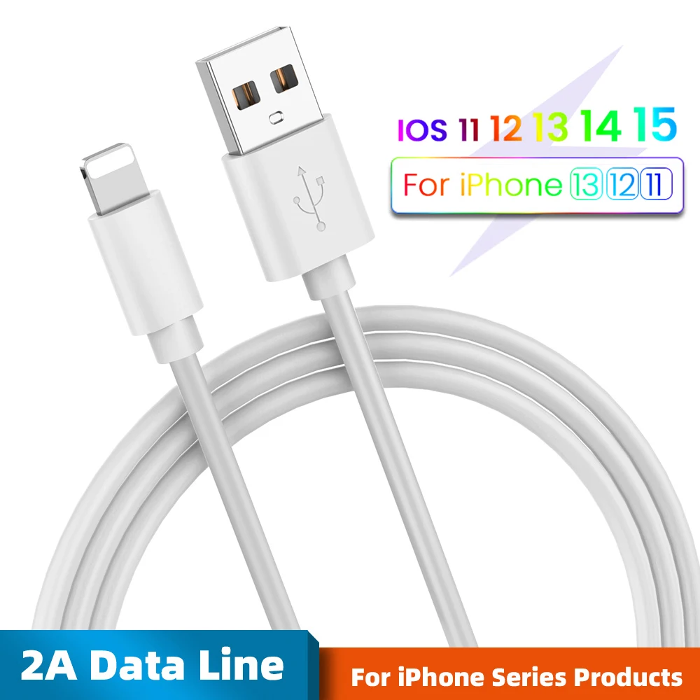 Fast Charging USB Cable For iPhone 13 12 11 Pro X XR XS Max 8 7 6S Plus 5S Cord 2A Quick Charging Mobile Phone Data Cable 1/2/3M
Fast Charging USB Cable For iPhone 13 12 11 Pro X XR XS Max 8 7 6S Plus 5S Cord 2A Quick Charging Mobile Phone Data Cable 1/2/3M
