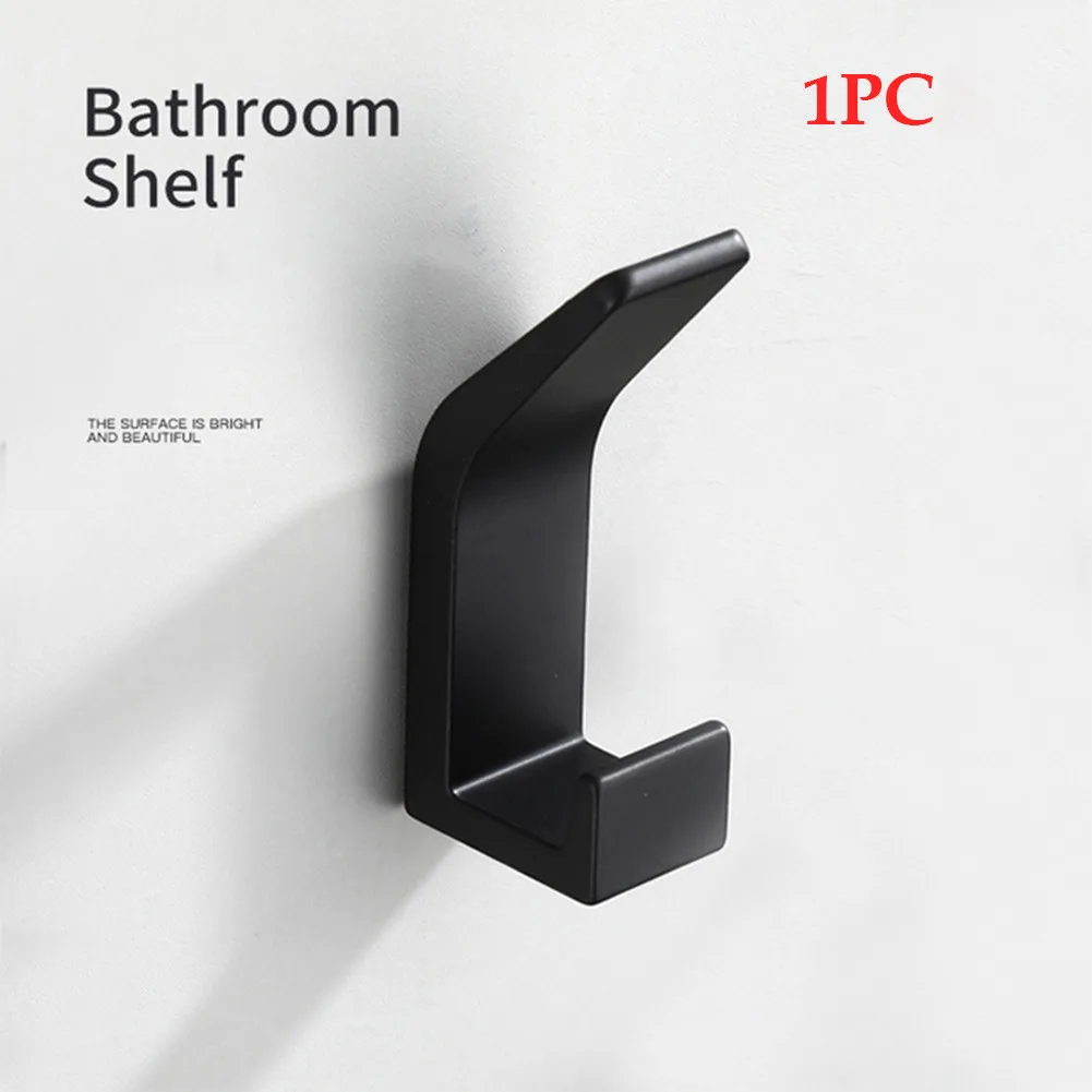 No Drilling Double Hook Black White Towel Hook For Bathroom Clothes Coat Hook Bedroom Robe Hook 7*3*2cm
No Drilling Double Hook Black White Towel Hook For Bathroom Clothes Coat Hook Bedroom Robe Hook 7*3*2cm