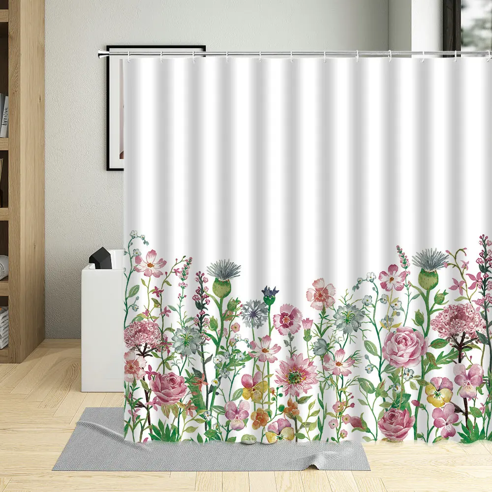 Wisteria Flower Tree Waterproof Bathroom Decor Romantic Rose Floral Plant Shower Curtain Polyester Fabric Curtains With Hooks
Wisteria Flower Tree Waterproof Bathroom Decor Romantic Rose Floral Plant Shower Curtain Polyester Fabric Curtains With Hooks