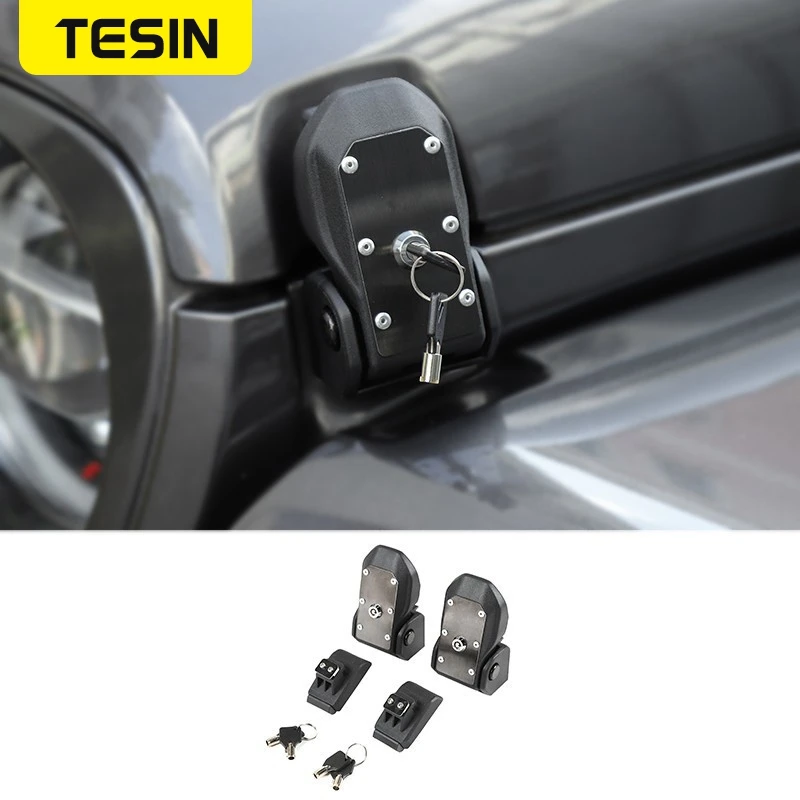 TESIN Locks Hood for Jeep Gladiator JT 2018+ Car Engine Hood Latch Catch With Key Lock Accessories for Jeep Wrangler JL 2018+
TESIN Locks Hood for Jeep Gladiator JT 2018+ Car Engine Hood Latch Catch With Key Lock Accessories for Jeep Wrangler JL 2018+