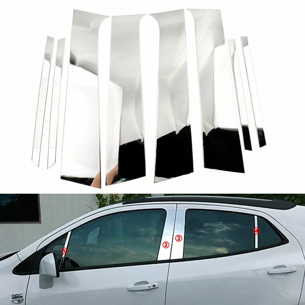 Chrome Car Window Pillar Posts Cover Trim For Buick Encore Vauxhall Mokka 2012-2018
Chrome Car Window Pillar Posts Cover Trim For Buick Encore Vauxhall Mokka 2012-2018
