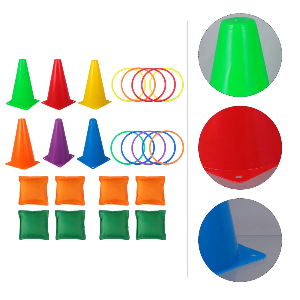 1 Set Carnival Games Combo Set for Kids with Cones Bean Bags Toss Rings
1 Set Carnival Games Combo Set for Kids with Cones Bean Bags Toss Rings