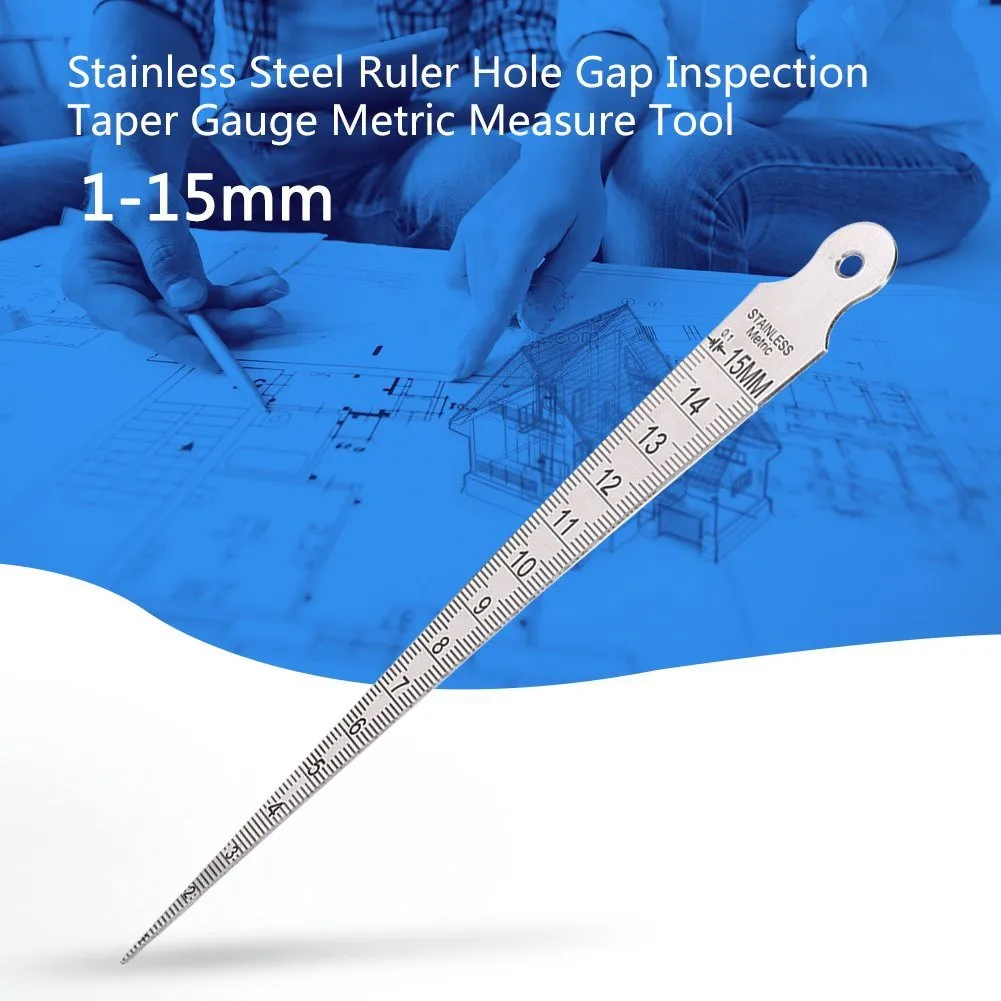 1-15mm Ruler Welding Inspection Stainless Steel Welding Metric Measuring Tool Wedge Feeler For Measuring
1-15mm Ruler Welding Inspection Stainless Steel Welding Metric Measuring Tool Wedge Feeler For Measuring